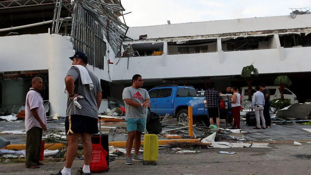 Damnificados en Acapulco